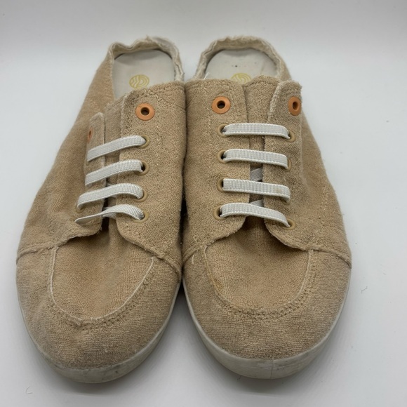 Vionic Beach Breeze Mules Womens Size 10 Light Tan Terry Slip On Sneakers Shoes - Picture 3 of 9